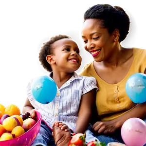 Vibrant Mom Life Celebrations Png Tdh PNG Image