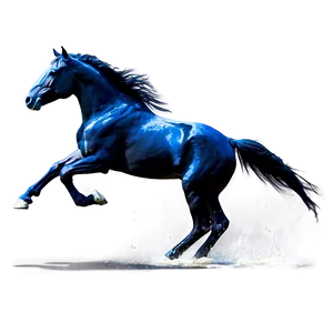 Vibrant Mustang Horse Splash Png 06262024 PNG Image