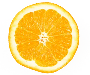 Vibrant Orange Slice PNG Image