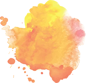 Vibrant_ Orange_ Watercolor_ Splash.png PNG Image