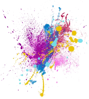 Vibrant_ Paint_ Splash_ Abstract PNG Image