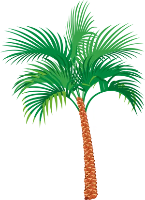 Vibrant_ Palm_ Tree_ Illustration PNG Image