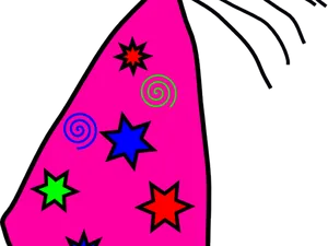 Vibrant Party Hat Illustration PNG Image