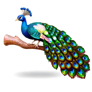 Vibrant Peacock Colors Png 06232024 PNG Image