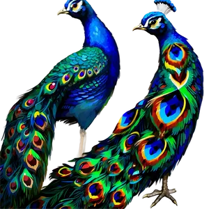 Vibrant Peacock Colors Png 11 PNG Image