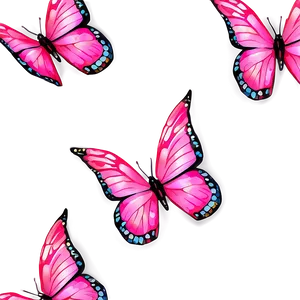 Vibrant Pink Butterfly Illustration PNG Jug PNG