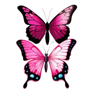 Vibrant Pink Butterfly Illustration PNG Jxj PNG