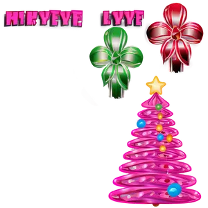 Vibrant Pink Christmas Tree Png 06122024 PNG Image