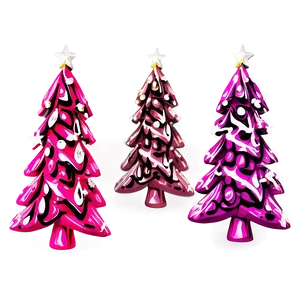 Vibrant Pink Christmas Tree Png 18 PNG Image