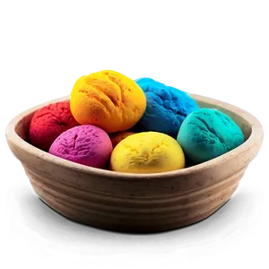 Vibrant Playdough Colors Png Teo PNG Image