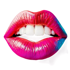 Vibrant Pop Art Lips Png 06242024 PNG Image