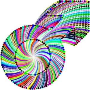 Vibrant_ Psychedelic_ Spiral_ Pattern PNG