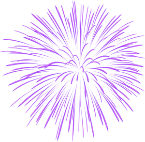 Vibrant Purple Firework Burst PNG Image