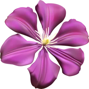 Vibrant Purple Flower Graphic PNG Image