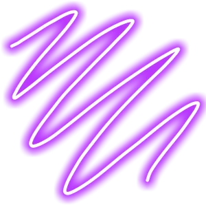 Vibrant Purple Neon Scribbles PNG Image