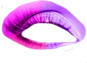 Vibrant Purple Ombre Lips PNG Image