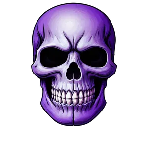 Vibrant Purple Skull Trooper Illustration Png Rti PNG Image