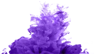 Vibrant Purple Smoke Plume PNG Image