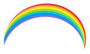 Vibrant Rainbow Arc PNG Image