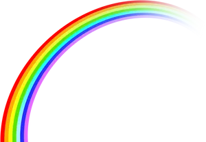Vibrant Rainbow Arcon Black Background PNG