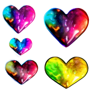 Vibrant Rainbow Heart Png 9 PNG Image