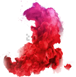 Vibrant_ Red_and_ Purple_ Smoke_ Art PNG Image