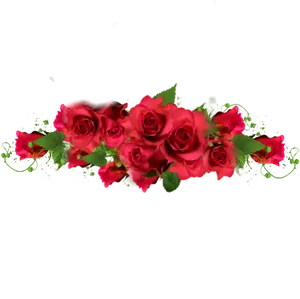 Vibrant_ Red_ Rose_ Arrangement.png PNG Image