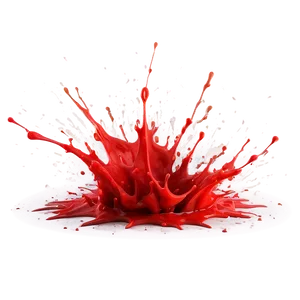 Vibrant Red Splash Design Png Wyu13 PNG Image