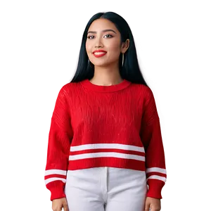 Vibrant Red Sweater Png 2 PNG Image