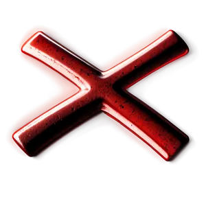 Vibrant Red X Mark Png Nsk PNG Image