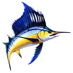 Vibrant Sailfish Picture Png Tuj74 PNG Image