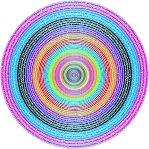 Vibrant Spiral Circle Pattern Background PNG Image