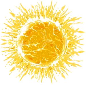 Vibrant_ Sun_ Illustration PNG Image