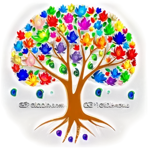 Vibrant Tree Of Life Artwork Png Cvk58 PNG Image