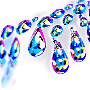 Vibrant Water Drops Image Png Vmp7 PNG Image