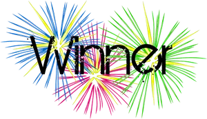 Vibrant Winner Celebration PNG Image