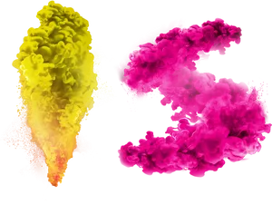 Vibrant_ Yellow_and_ Pink_ Smoke_ Effect.png PNG Image