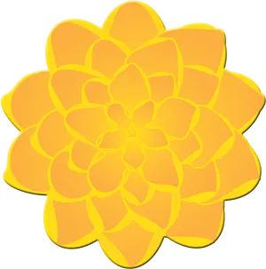 Vibrant Yellow Marigold Graphic PNG Image