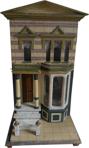 Victorian Dollhouse Exterior PNG Image