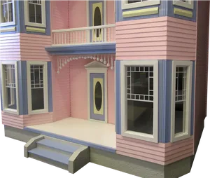 Victorian Dollhouse Exterior PNG Image