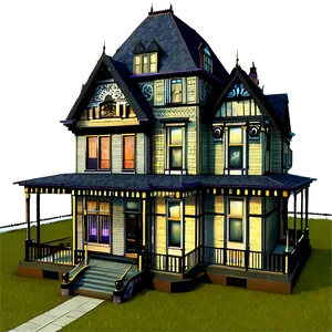 Victorian Houses PNG 05252024 PNG