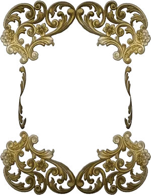 Victorian Style Ornamental Frame PNG Image