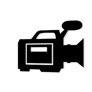 Video Camera Silhouette Icon PNG