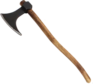 Viking Axe Isolatedon White PNG Image