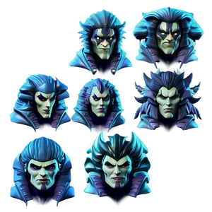 Villain Characters Showcase Png 71 PNG Image