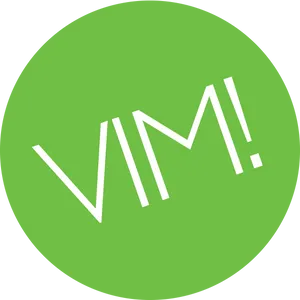 Vim Editor Logo Green Circle PNG Image