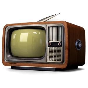 Vintage 1950s Television Set Png Xok PNG Image