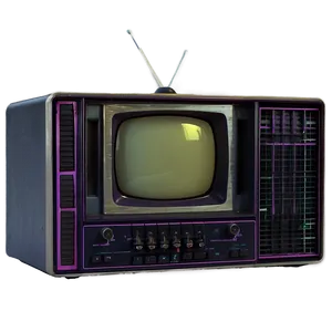 Vintage 80s Tv Graphics Png Cdb PNG Image