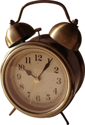 Vintage Alarm Clock PNG Image