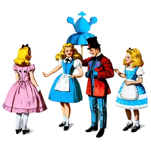 Vintage Alice In Wonderland Png 24 PNG Image